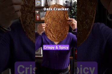 How to Bake Spicy Oats Crackers | Healthy & Crispy Snack Recipe