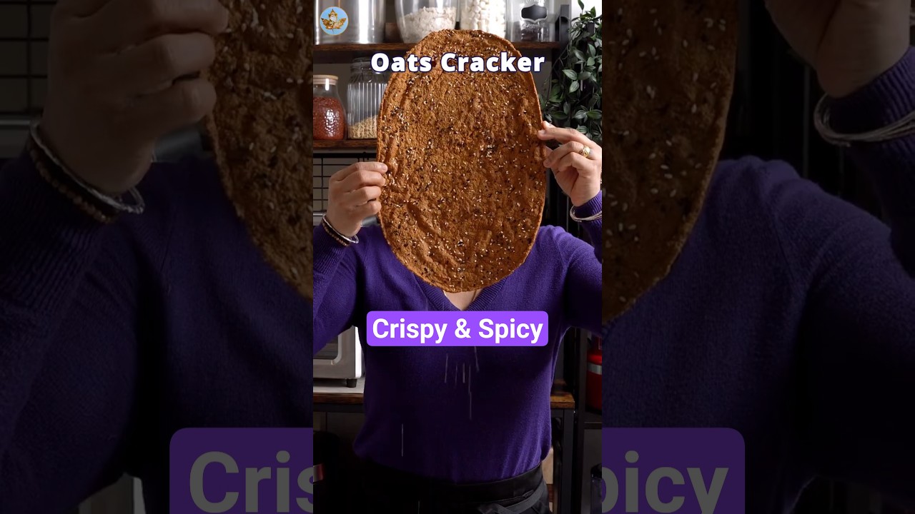 How to Bake Spicy Oats Crackers | Healthy & Crispy Snack Recipe How to Bake Spicy Oats Crackers | Healthy & Crispy Snack Recipe