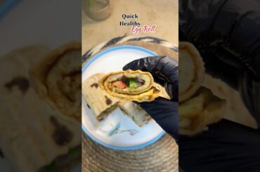 Viral Egg Roll In 5 Min | Quick & Healthy Breakfast #easyrecipe #eggroll #breakfast #shorts