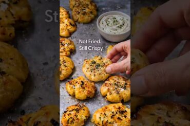 HEALTHIEST Crispy Potato Salad With Creamy Dip