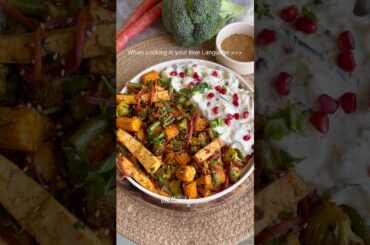 When cooking is your love language | High protein meal | Healthy veggie platter #trendingreels