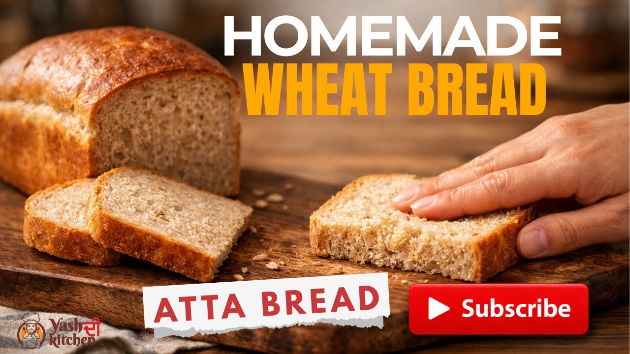 Homemade Wheat Bread | Atta Bread at Home | Healthy Wheat Bread | Atta Bread Homemade Wheat Bread | Atta Bread at Home | Healthy Wheat Bread | Atta Bread