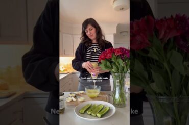 Anti Cancer Lunch: cucumbers and egg salad #healthy #winningcancer #cancer #recipe