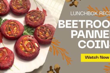 Healthy Beetroot Paneer Coins | Kids Lunchbox Healthy Snack Recipe in Tamil | Easy Lunchbox Recipe