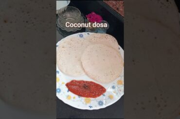 Day 1  breakfast series | coconut dosa #food #shorts #trending #healthy #coconut dosa #viral
