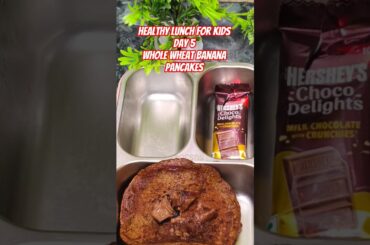 whole wheat banana pancake| healthy lunch for kids| 6days6easyrecipes| #viral #food #recipe #cooking