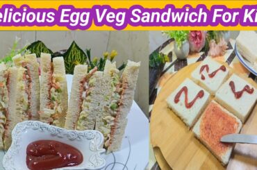 Mayonnaise Recipe /Sandwich Recipe By Zainab S / Egg Veg Sandwich For Kids / Veg Egg Mayo Sandwich