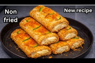 No Flour No Maida Easy & Healthy non fried snacks recipes|| kids lunch box recipe||