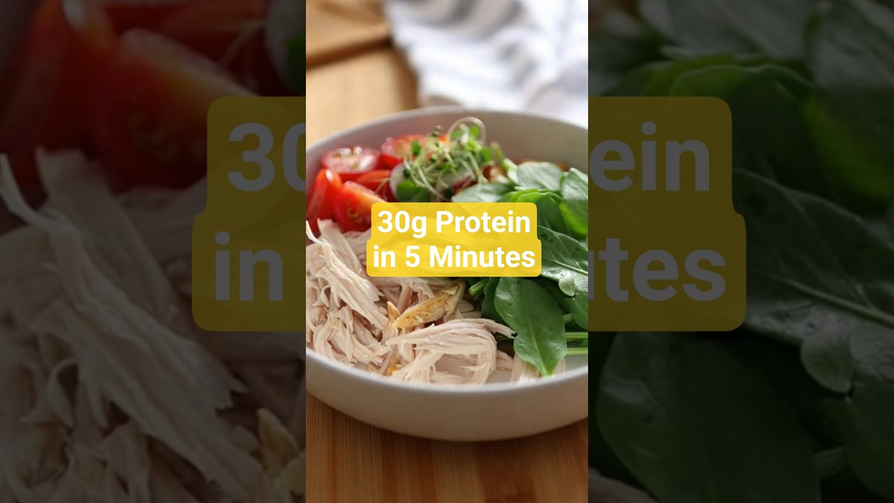 30g Protein in 5 Minutes | The Ultimate Healthy Lunch#HighProteinLunch #HealthyMeals #QuickRecipes 30g Protein in 5 Minutes | The Ultimate Healthy Lunch#HighProteinLunch #HealthyMeals #QuickRecipes