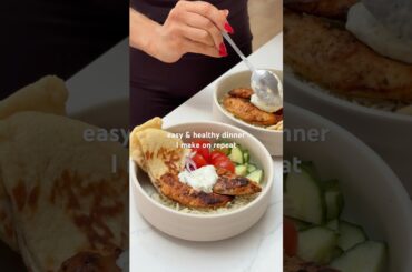 Easy & Healthy Dinner | High protein Greek chicken recipe, meal prep friendly #recipe #healthyfood