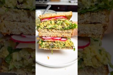 Easy Chickpea Avocado Salad (No Mayo) Healthy & Delicious #mealprep #chickpeas #veganrecipes