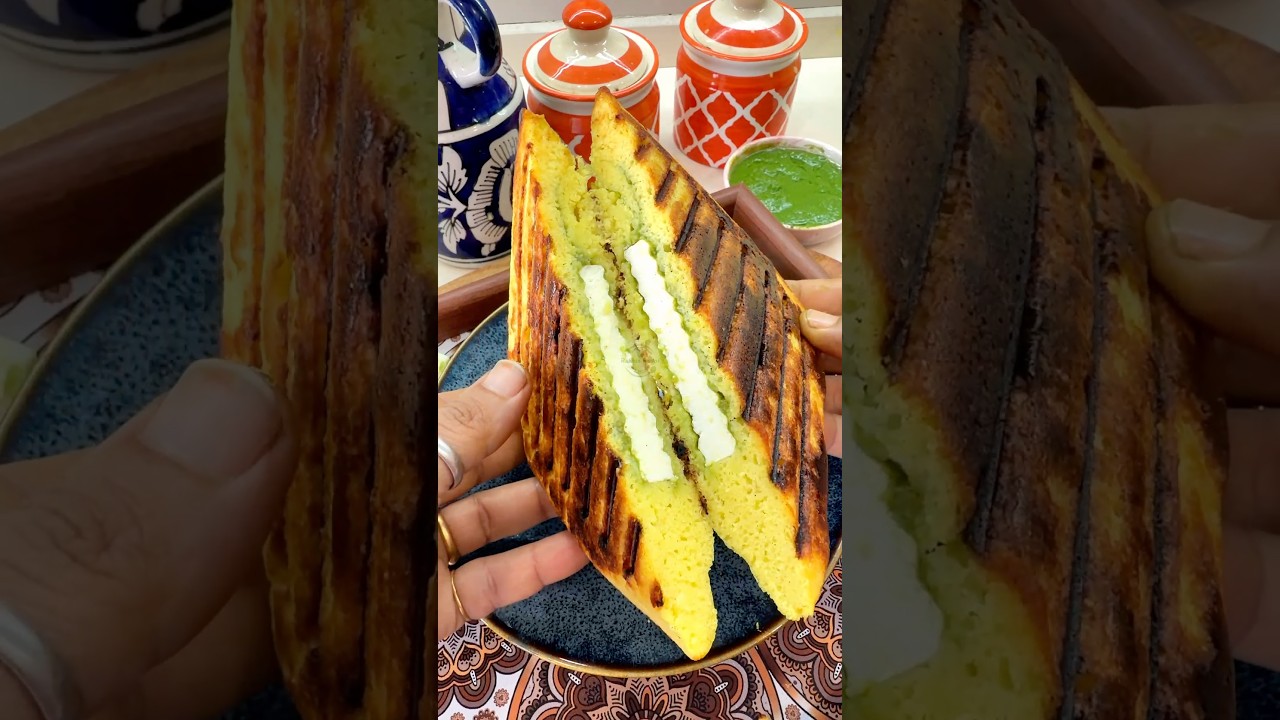 Protein-Rich Moong Dal Sandwich #Shorts #Rakhisrasoi #breakfast Protein-Rich Moong Dal Sandwich #Shorts #Rakhisrasoi #breakfast