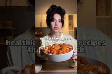 Air fryer buffalo cauliflower #healthyfood #healthyrecipes #recipe
