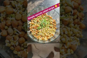 ##minivlog #easy breakfast recipe #sprouts salad recipe#healthy breakfast #trending shorts