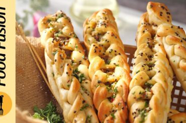 Cheesy Onion Bread Recipe By Food Fusion