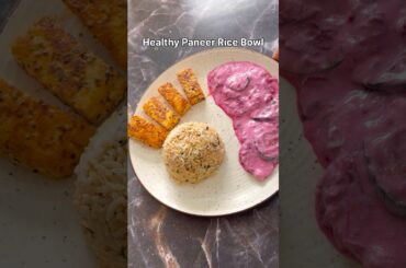 Healthy Paneer Rice Bowl #shorts #shortsfeed #lunch #healthylunch #paneerrecipe #viral #recipe #food