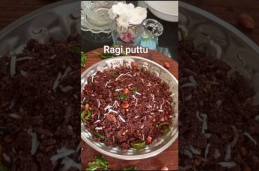 Day 2 breakfast series | karam Ragi Puttu #trending #food #shorts #ragi puttu #healthy #viral
