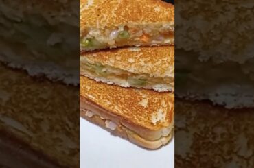 sirf 5 minute me healthy n crispy veg sandwich #recipe #food #foodie #viral #shorts