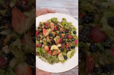 Easy Mixed Berry Salad Recipe | Healthy Salad #salad #recipe #shorts #easyrecipe