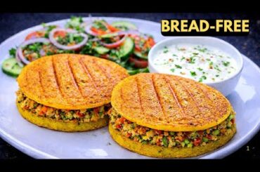 High-Protein Moong Dal Sandwich | Healthy Sandwich Without Bread | Lentil Sandwich