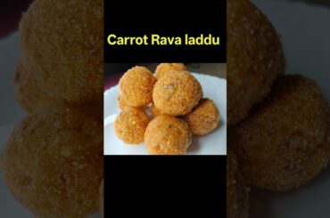 Carrot Rava laddu recipe kids healthy snack recipe