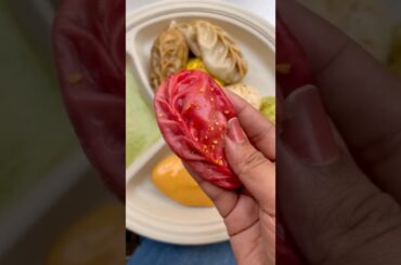 Momos challenge:Healthy vs unhealthy momos challenge food challenge |#food #momos #streetfood