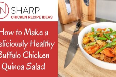 Healthy Buffalo Chicken Quinoa "Salad" | F.N. Sharp Recipes