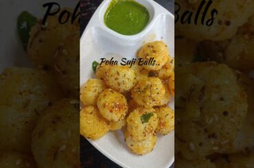 Viral Poha Suji Balls.. healthy recipe..easy recipe.. breakfast recipes..tiffin recipe..snacks time