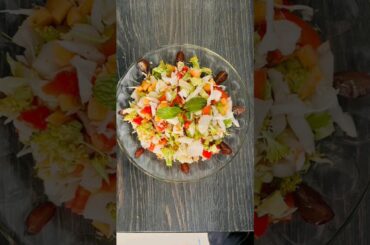 1-Minute Protein Salad Recipe | Healthy Salad for Weight Loss | How to make healthy salad recipe