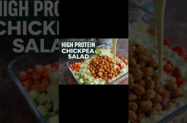 High Protein Chickpea Salad | Weight Loss Recipe | Salad Dressing | Healthy Salad #viral #trending