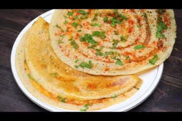 Crispy 3 Ingredient Dosa Recipe No Soda No Rice Easy Healthy Breakfast for weight loss | Dalia Dosa