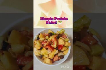 protein salad | Simple Brown Chickpea Salad | Healthy & Fresh | Chick pea salad #easyrecipes #yt