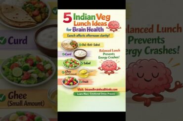 5 Indian Veg Lunch Ideas For Brain Health | Boost Memory, Focus & Energy Naturally