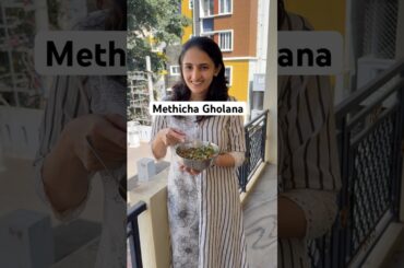 Maharashtrian Methicha Gholana | Fresh Methi Salad Recipe | Fenugreek leaves salad #methi #fenugreek