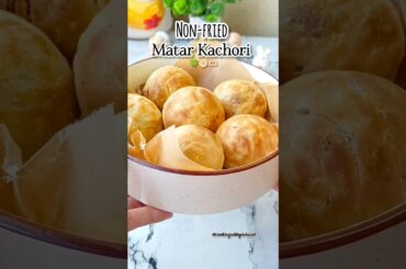 Non fried Matar Kachori#shortsvideo #matarkachori #yt #kachori #food #ytshorts #healthy #viral #fyp