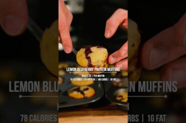 The Best Low Calorie Lemon Blueberry Muffins