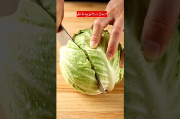 Viral Iceberg Lettuce Salad  Super Crunchy, Fresh & Healthy Recipe  Easy Summer Salad #food