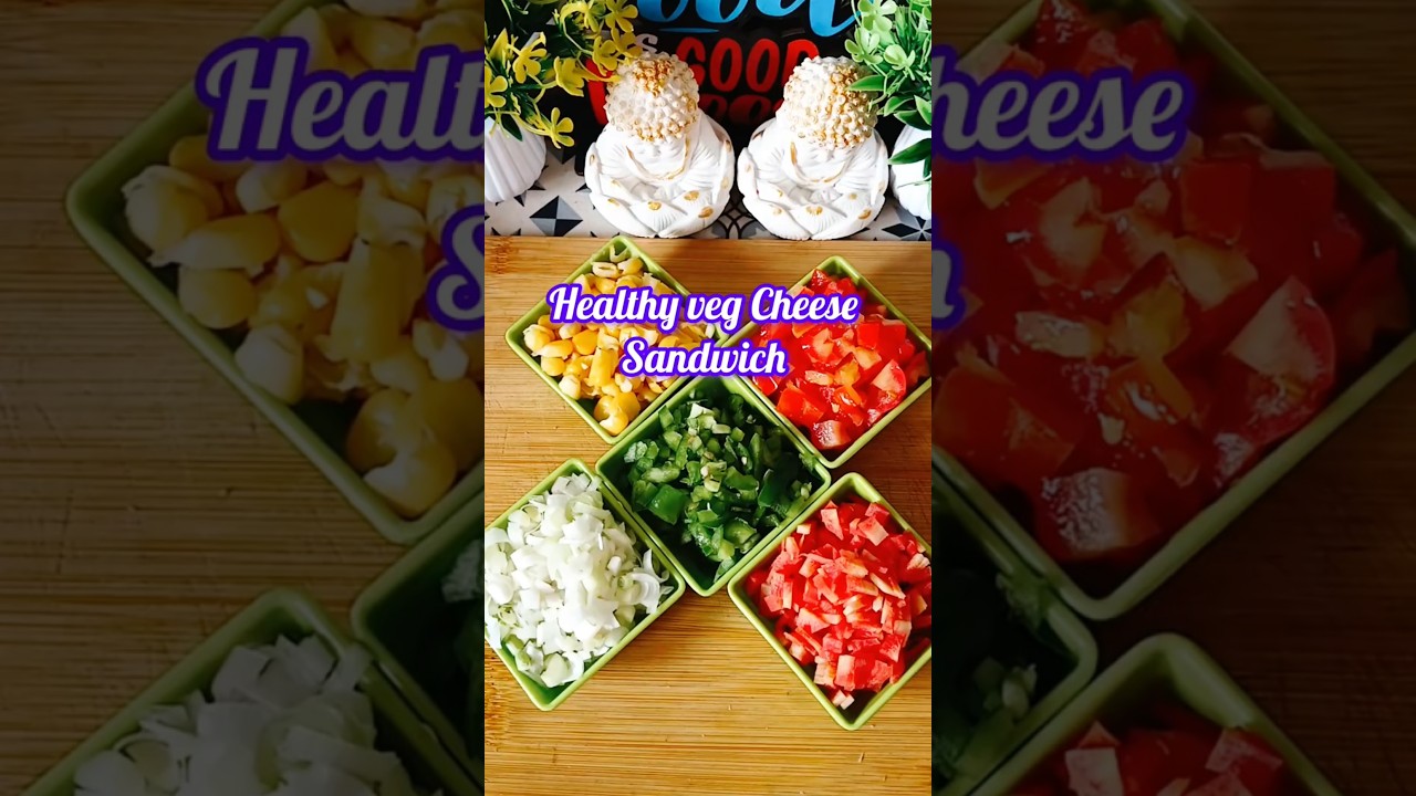 Cafe Style Veggies Cheese Healthy Sandwich #food #recipe #cooking #shorts Cafe Style Veggies Cheese Healthy Sandwich #food #recipe #cooking #shorts