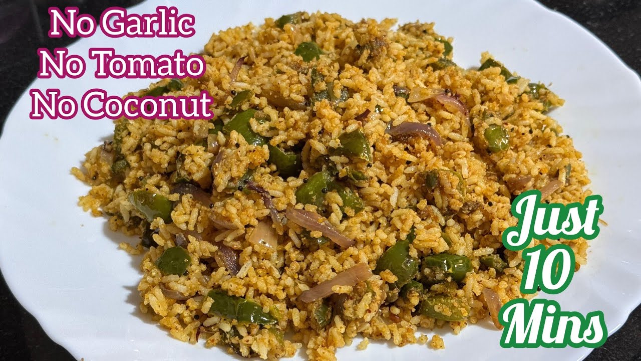 Quick Healthy Rice For Busy Mornings | Instant Healthy Lunch In Just 10 Minutes | Capsicum Rice Quick Healthy Rice For Busy Mornings | Instant Healthy Lunch In Just 10 Minutes | Capsicum Rice