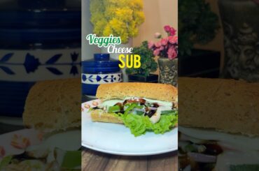 Veggie Cheese Sub Recipe | Easy Subway-Style Sandwich at Home!