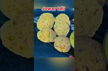 Healthy Jowar Idli | Instant millet Breakfast Recipe  #weightlose  #milletrecipe #jowaridli #shorts