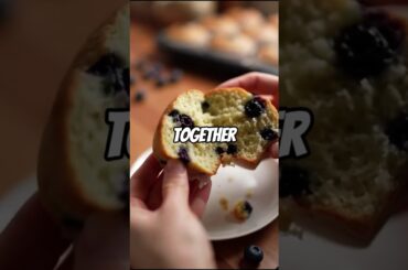 Healthy Banana Blueberry Muffins #dessert #baking #recipe