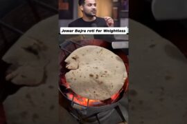 High Fiber Jowar Bajra Roti Recipe #shorts #weightloss
