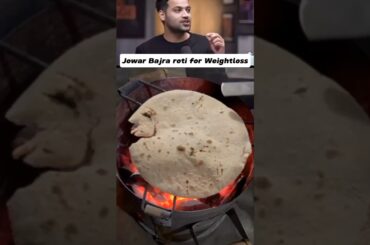 High Fiber Jowar Bajra Roti Recipe #shorts #weightloss