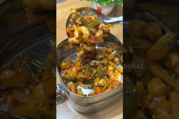 Lunch Recipe:Lemon Rice | veg poriyal | snacks | fruit #shortsfeed #lunchbox #lunchideas