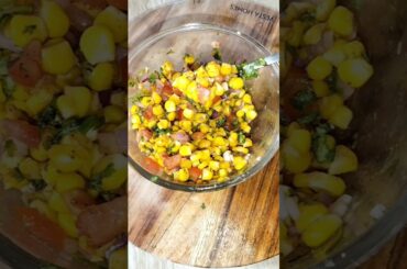 Corn Chat | Healthy Corn Chat Recipe.#corn #cornchaatrecipe #cornsnacks #cornrecipe  #shorts #recipe