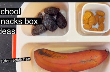 School snack box ideas/healthy snacks @Blessedkitchen
