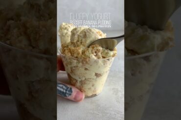 Protein Biscoff Banana Pudding Fluffy Yogurt