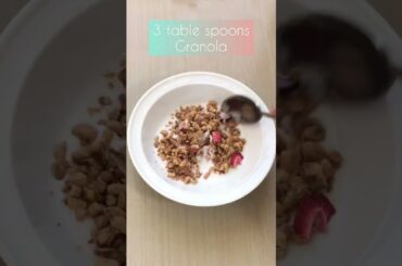 Granola bowl#weightloss #caloriedeficit#youtubeshorts #uae
