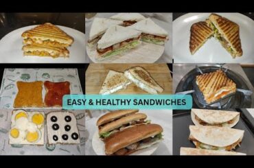 8 EASY & HEALTH SANDWICH RECIPES! Quick ideas to make kids lunchboxes and breakfast sandwiches!#easy